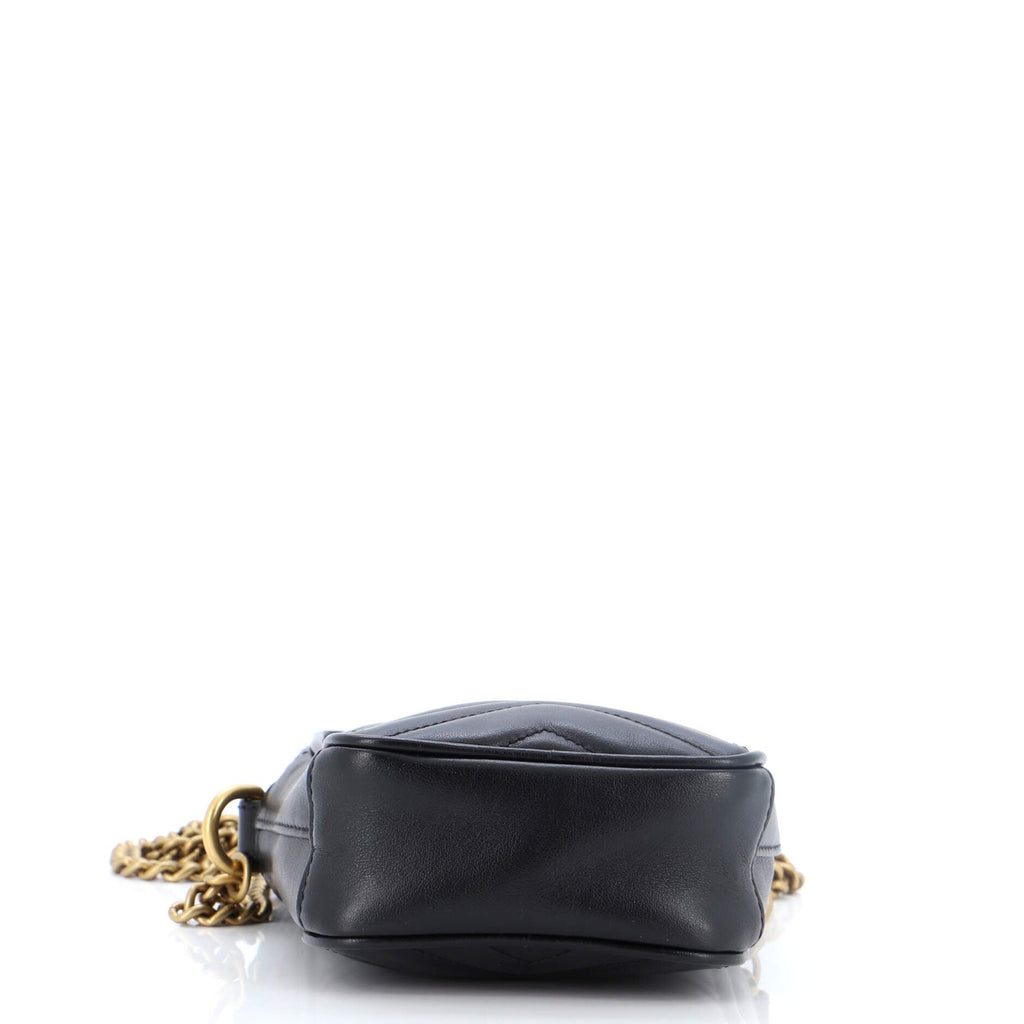 GG Marmont Vertical Phone Crossbody Bag Matelasse Leather Mini