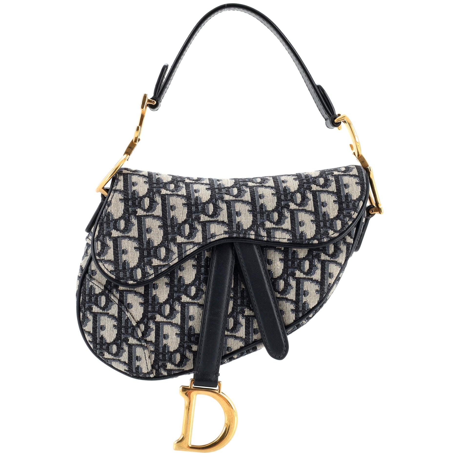 Saddle Handbag Oblique Canvas Mini