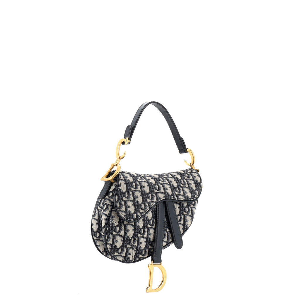 Saddle Handbag Oblique Canvas Mini