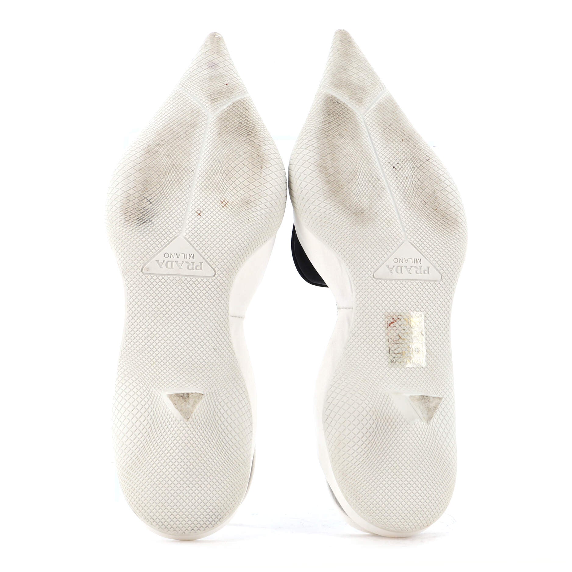 Women's Triangle Logo Slingback Pumps Nylon