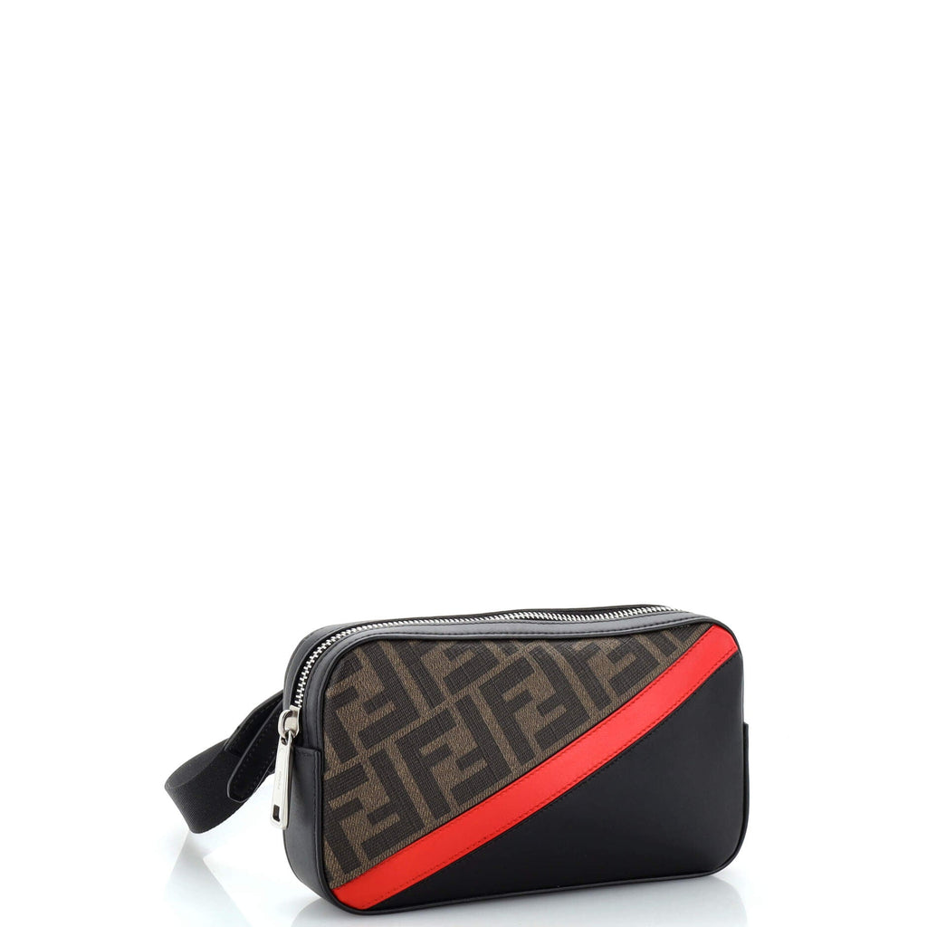 Camera Case Bag Zucca Coated Canvas and Leather Mini