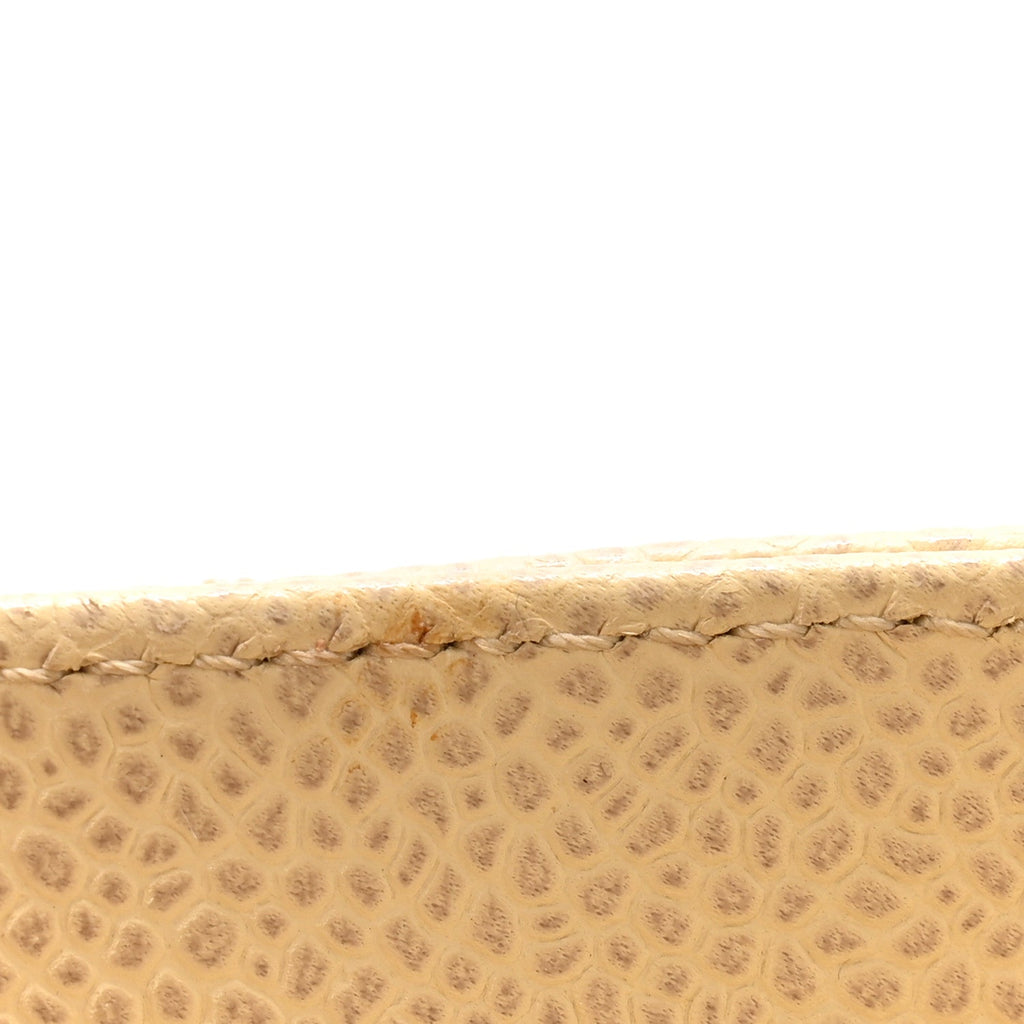 Caviar Quilted Medallion Tote Light Beige