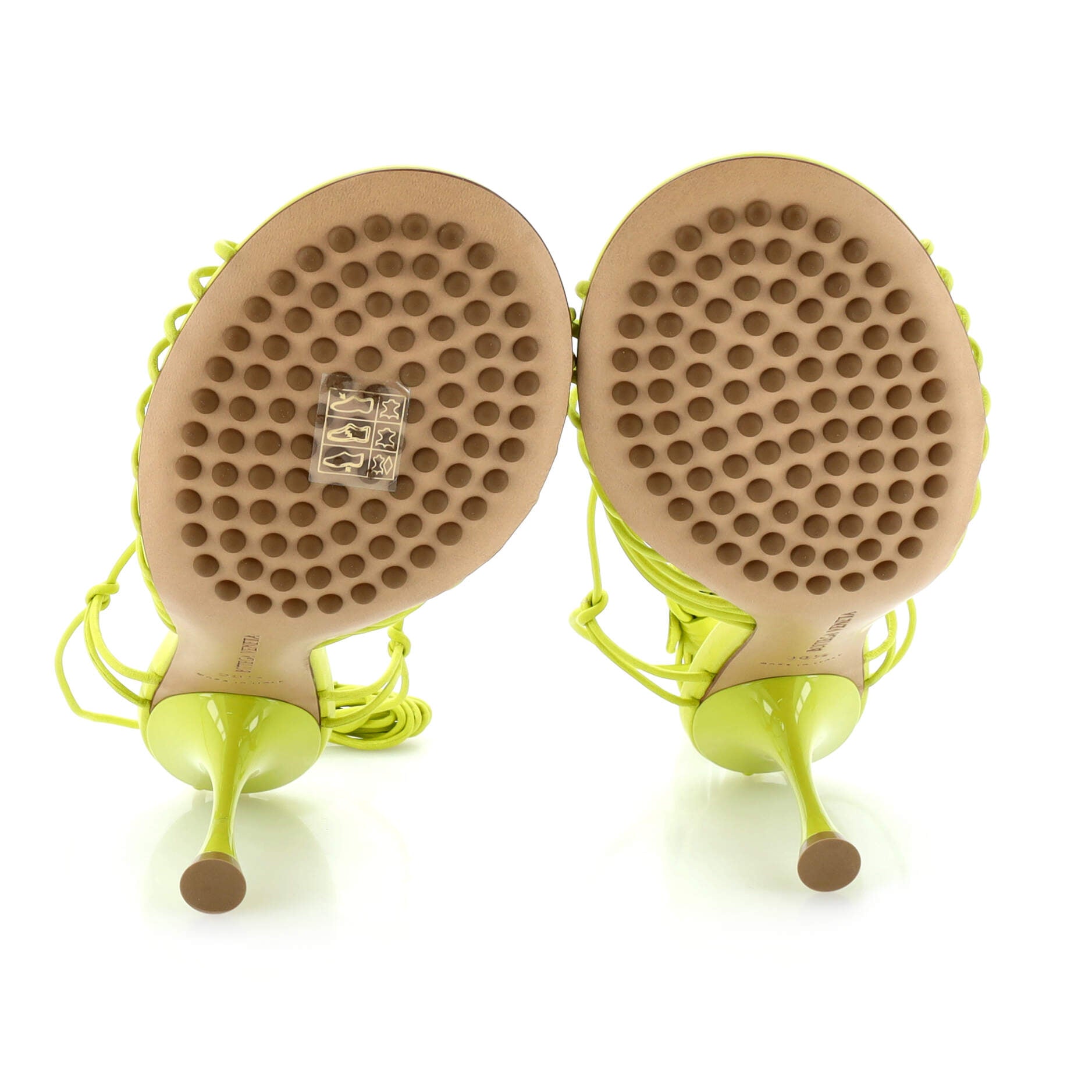 Women's Dot Lace Up Sandals Leather