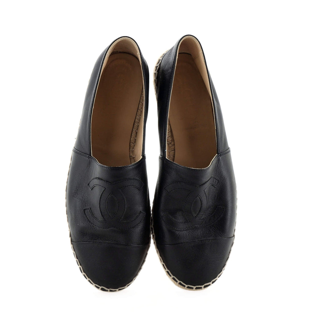 Women's CC Cap Toe Espadrilles Leather