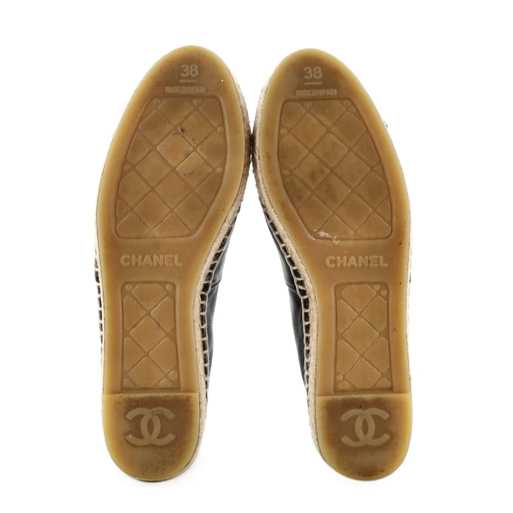 Women's CC Cap Toe Espadrilles Leather