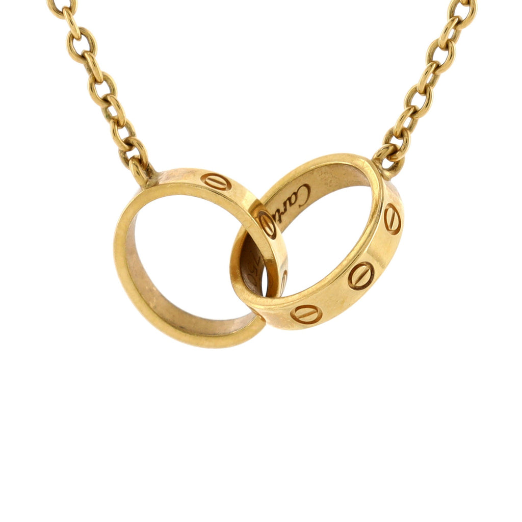 Love Interlocking Necklace 18K Yellow Gold