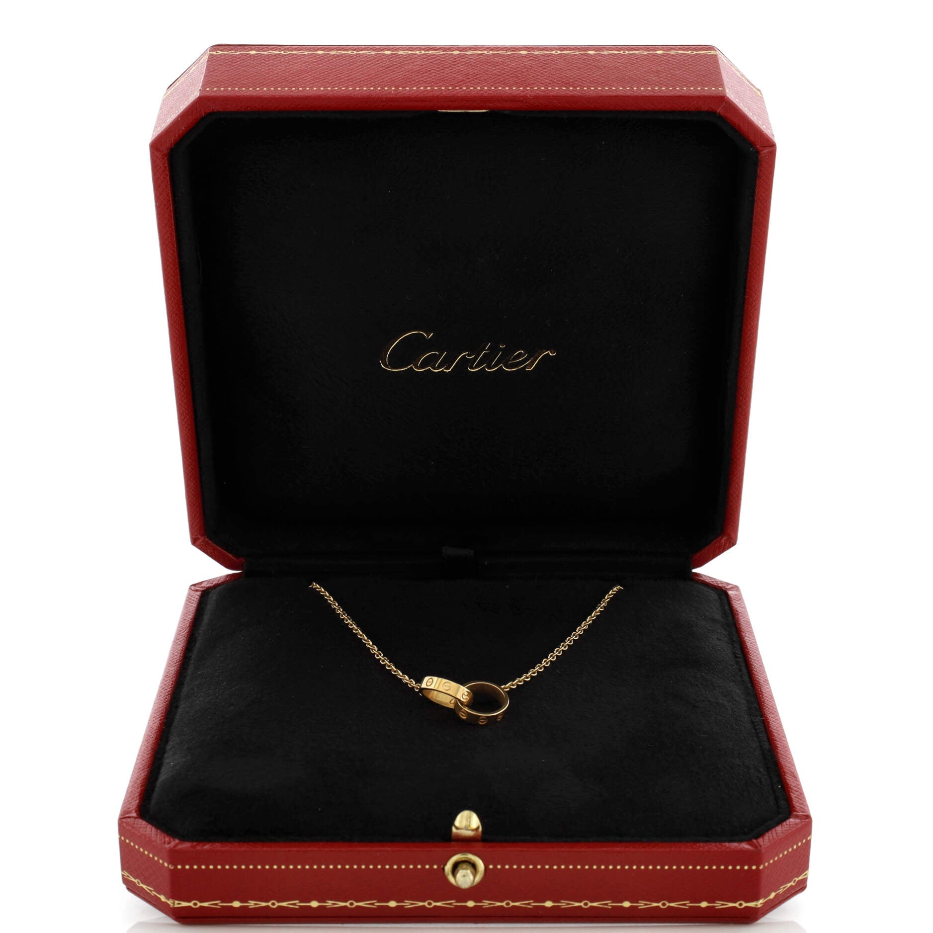 Love Interlocking Necklace 18K Yellow Gold
