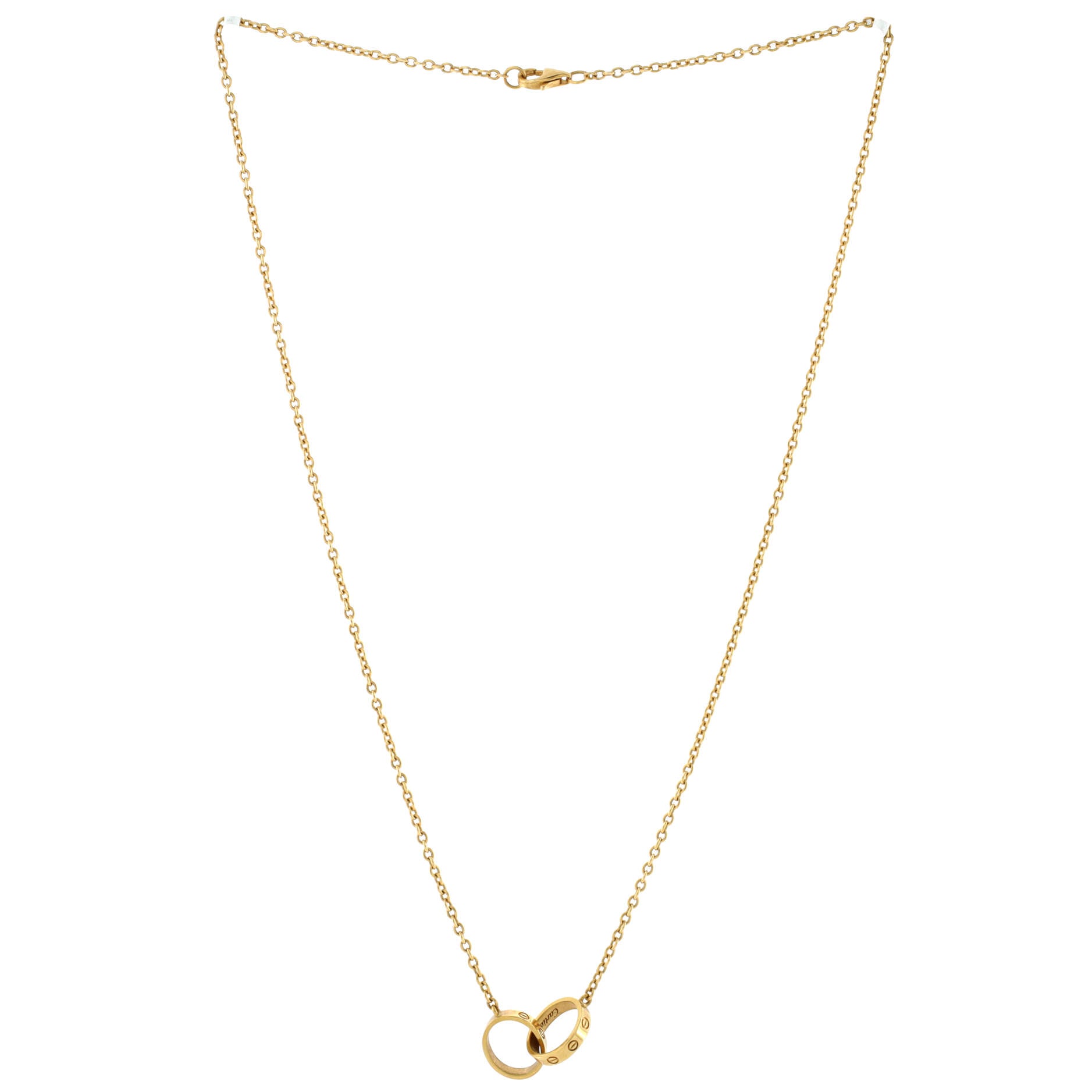 Love Interlocking Necklace 18K Yellow Gold