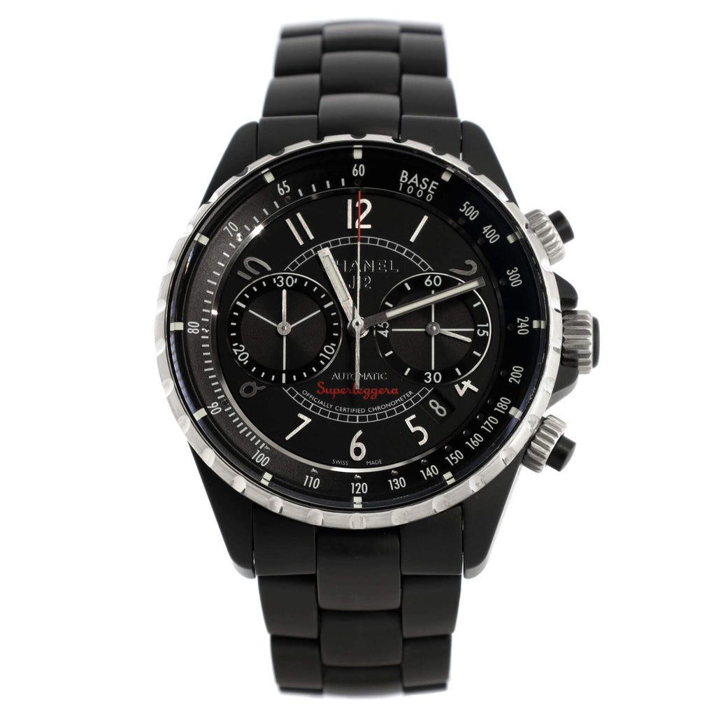 J12 Superleggera Chronograph  Automatic Watch Ceramic and Stainless Steel 41