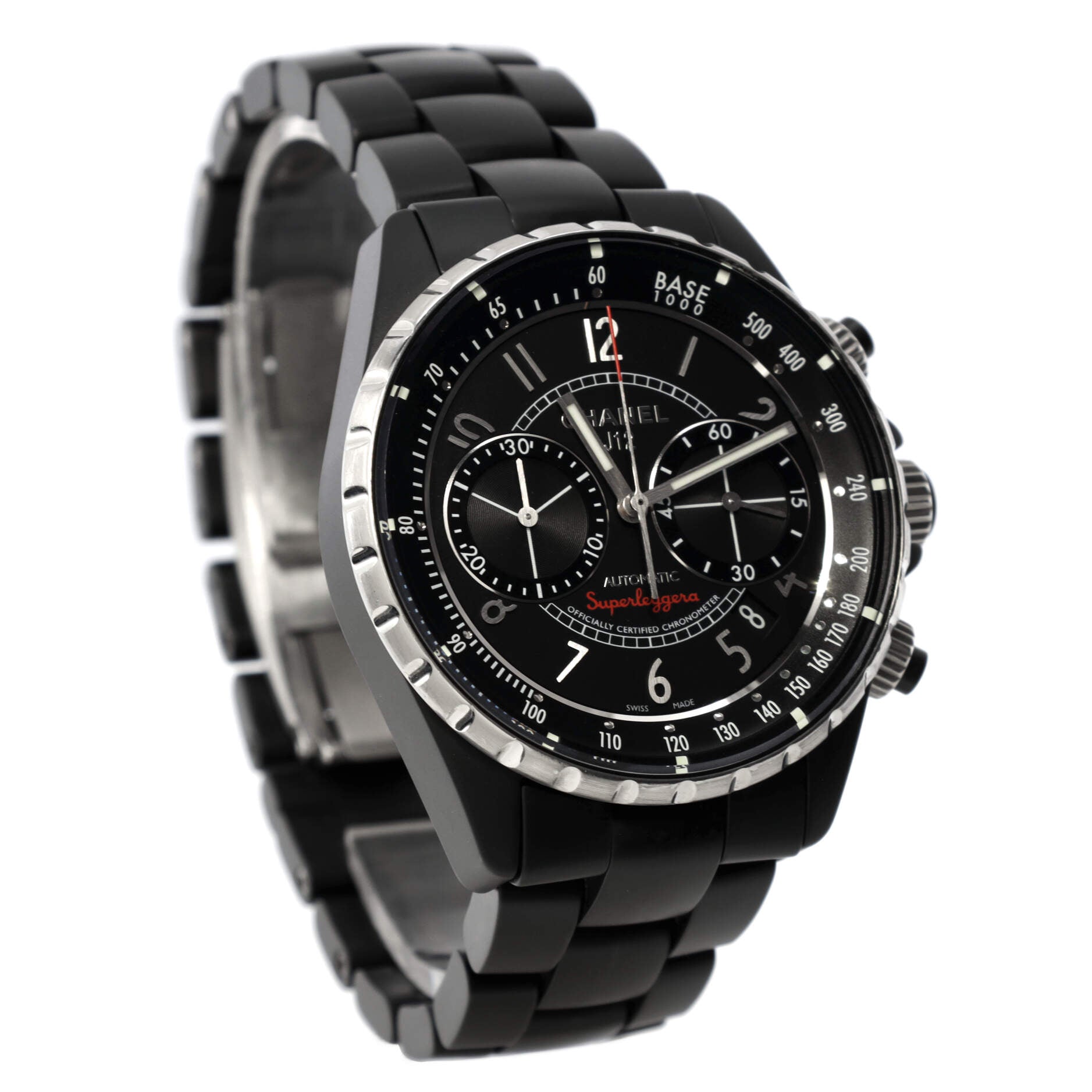 J12 Superleggera Chronograph  Automatic Watch Ceramic and Stainless Steel 41