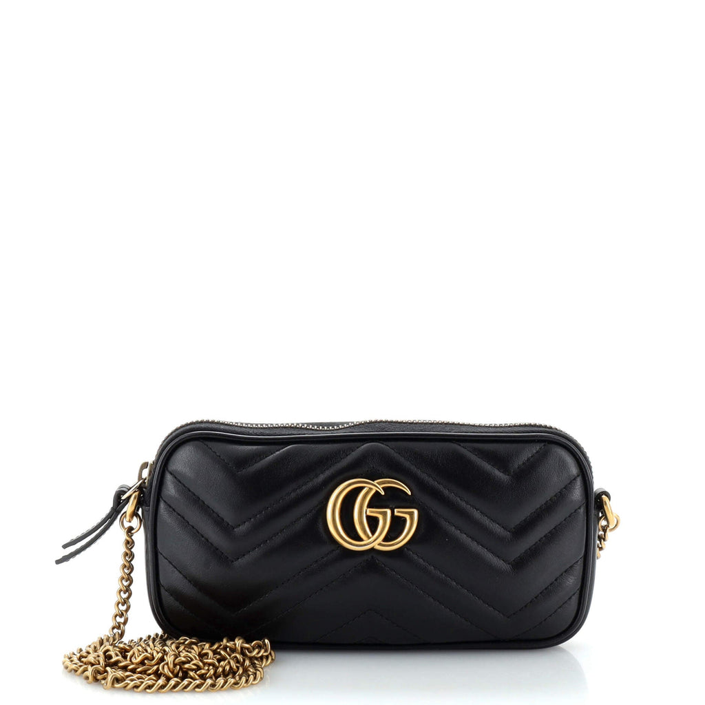 GG Marmont Chain Crossbody Bag Matelasse Leather Mini