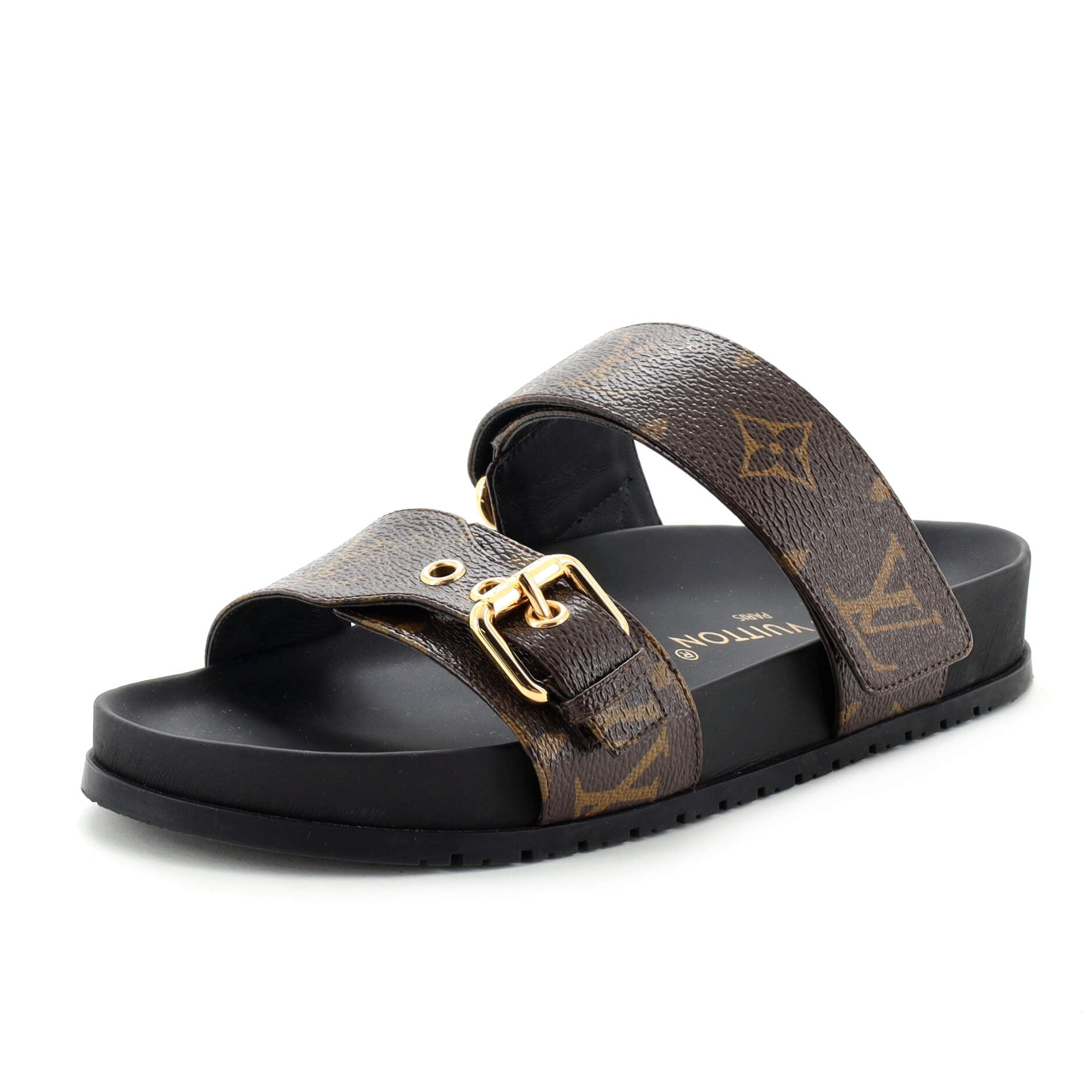 Women's Bom Dia Flat Mules Monogram Canvas