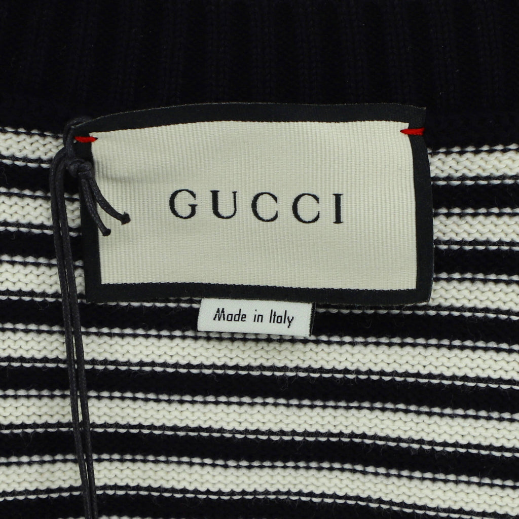 Men's GG Striped Crewneck Sweater Cotton