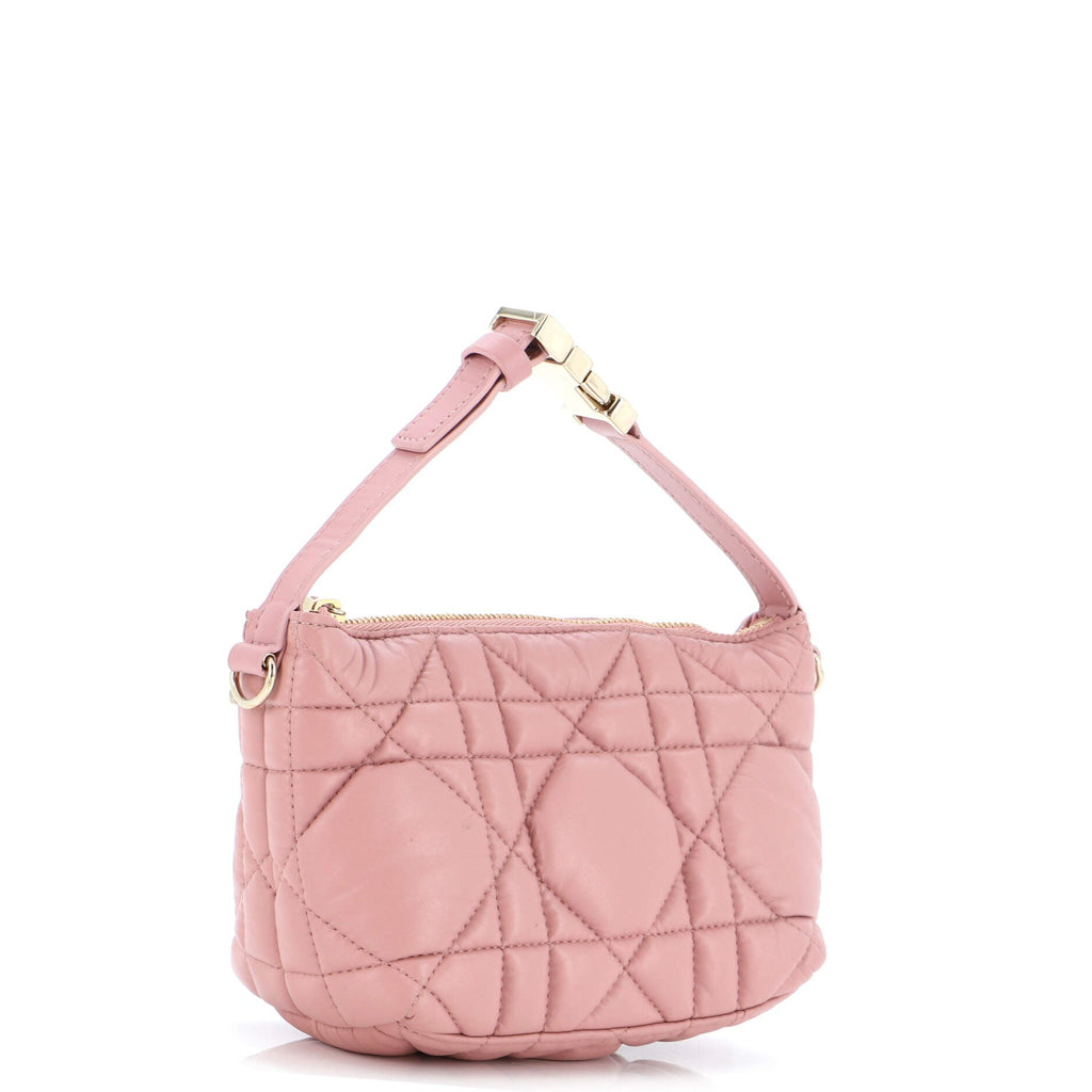 DiorTravel Nomad Pouch Macrocannage Quilt Calfskin Small