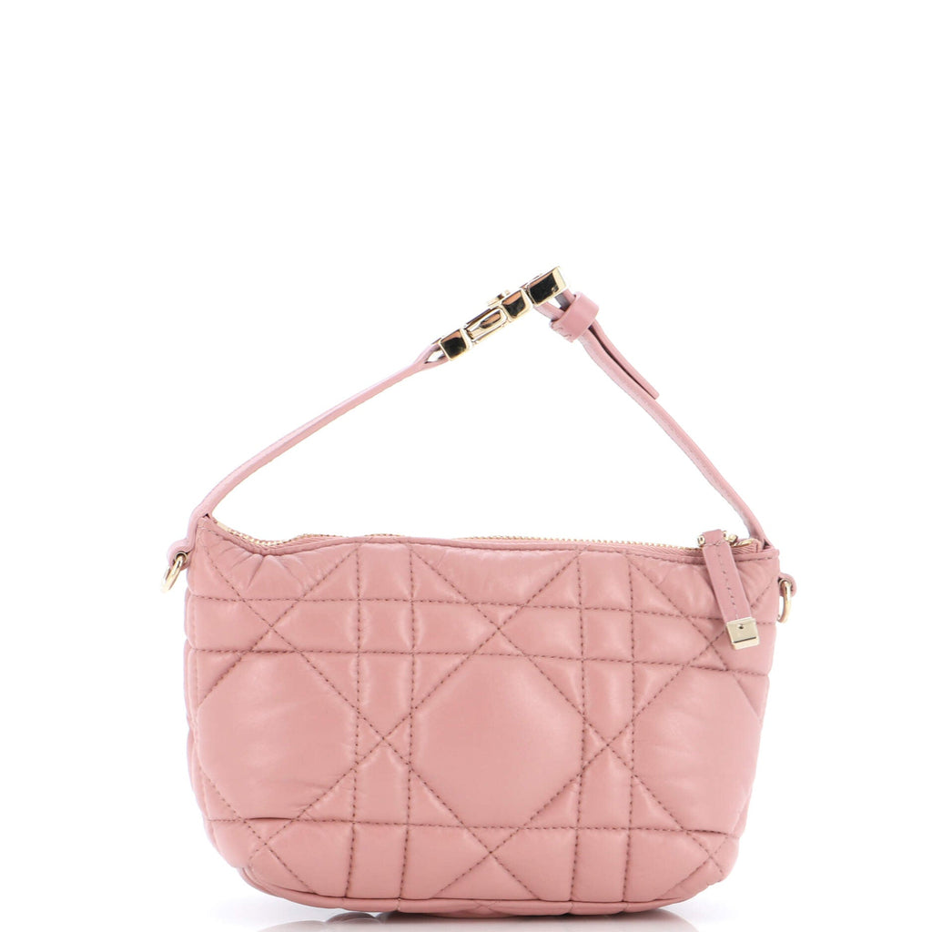 DiorTravel Nomad Pouch Macrocannage Quilt Calfskin Small