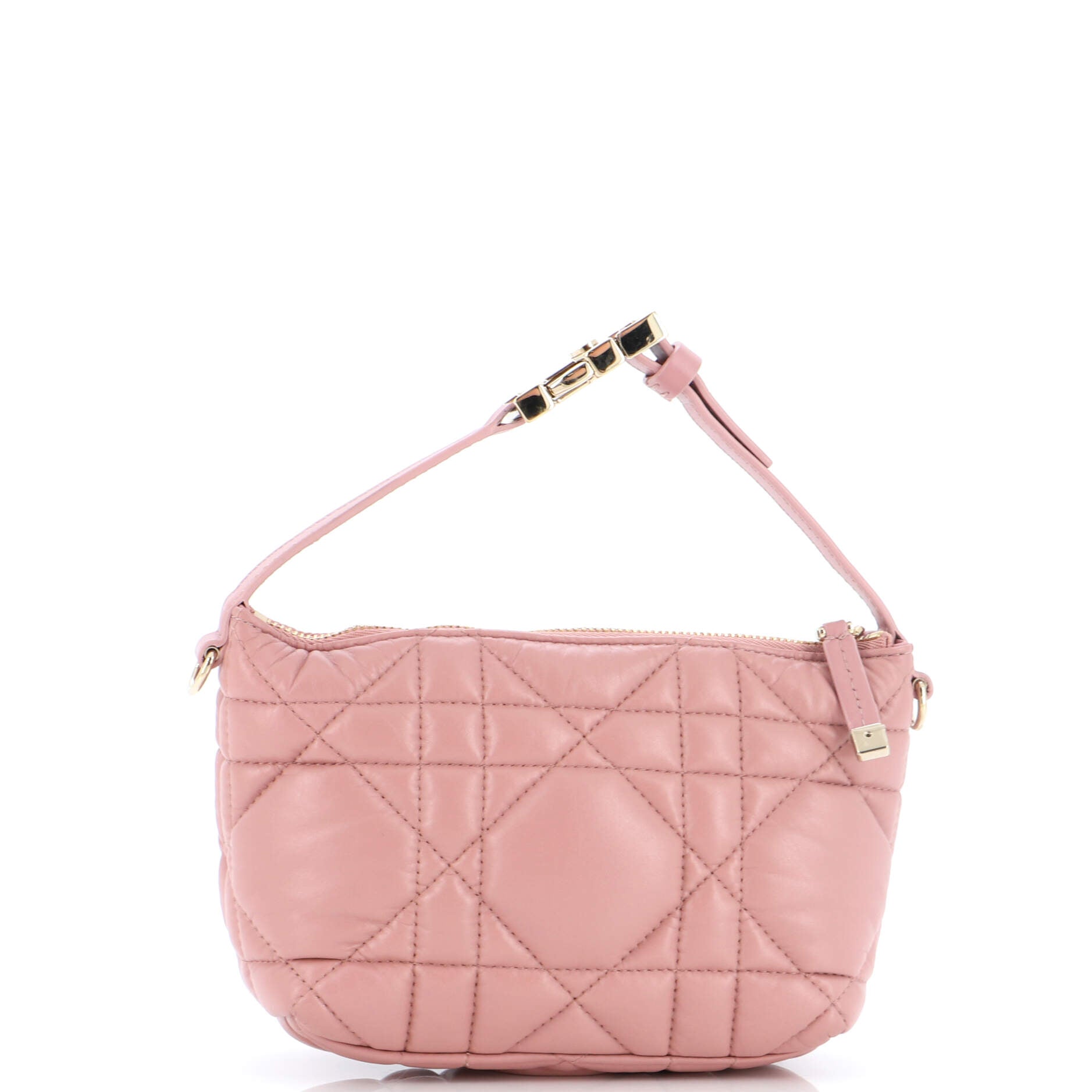 DiorTravel Nomad Pouch Macrocannage Quilt Calfskin Small