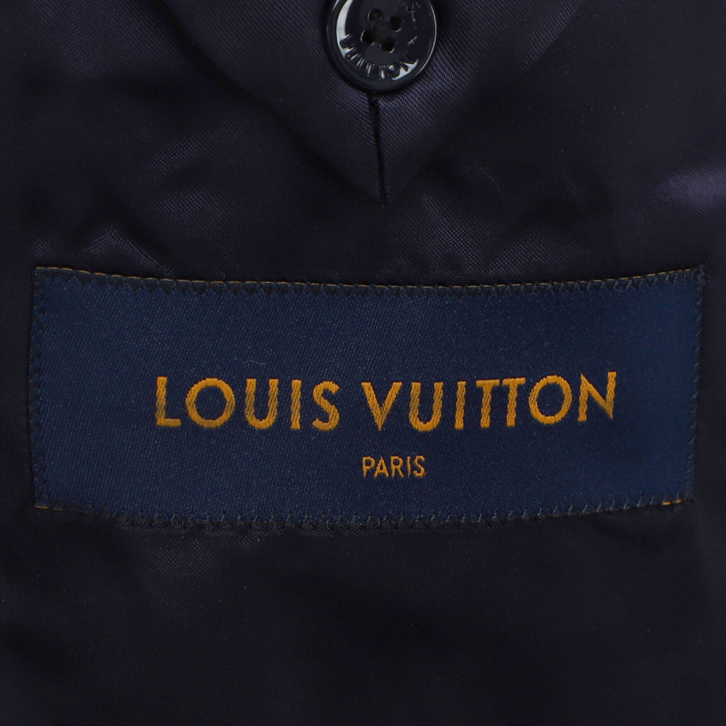Men's Flower Embossed Coat Wool Blend