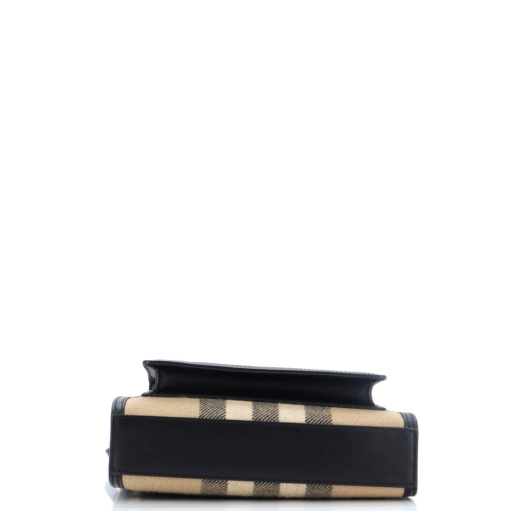 Pocket Tote House Check Cashmere with Leather Mini