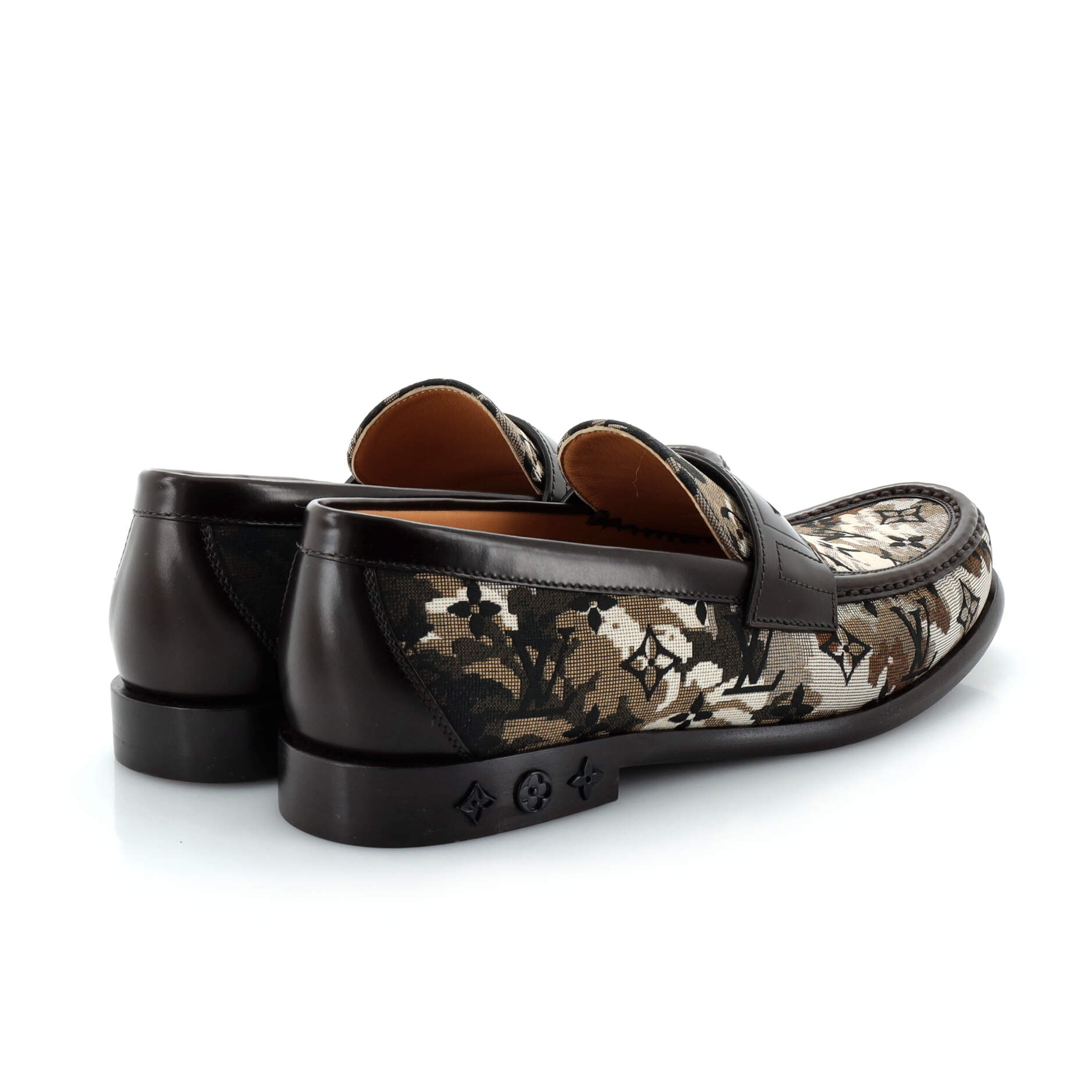 Men's LV Loafers Monogram Tapestry Canvas