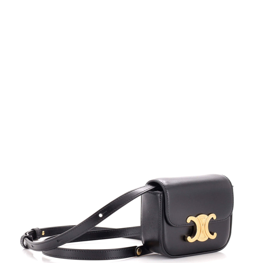 Triomphe Shoulder Bag Smooth Calfskin Mini