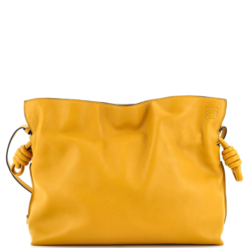 Flamenco Knot Clutch Leather Medium