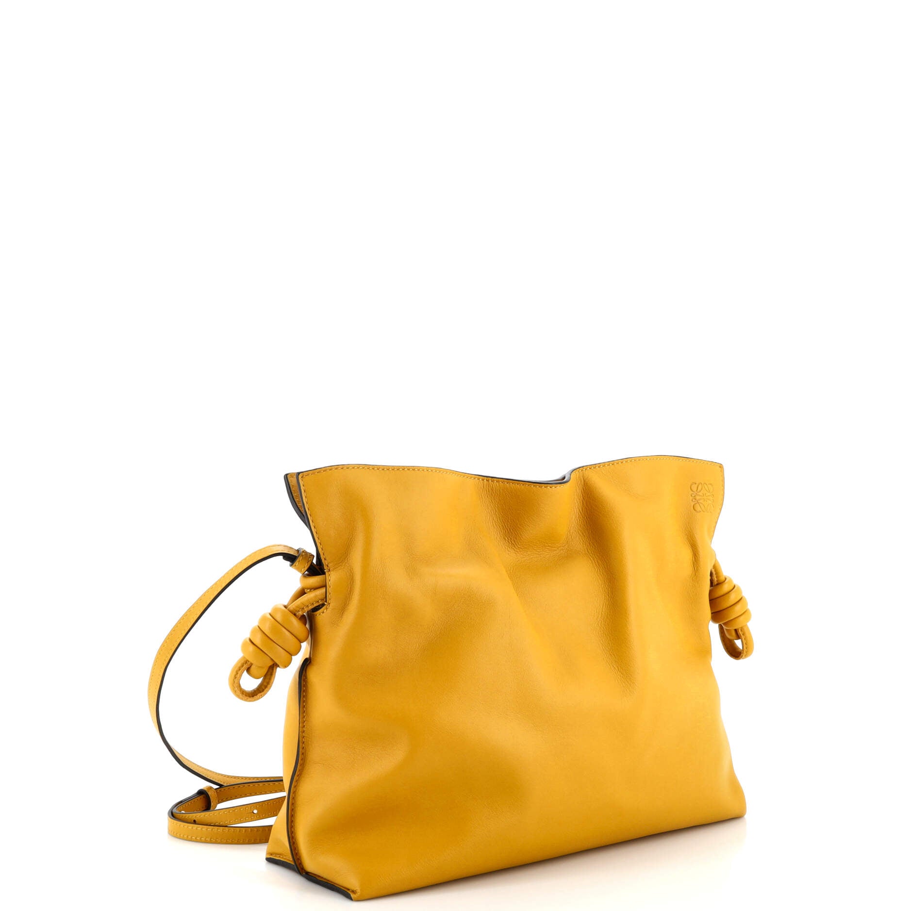 Flamenco Knot Clutch Leather Medium