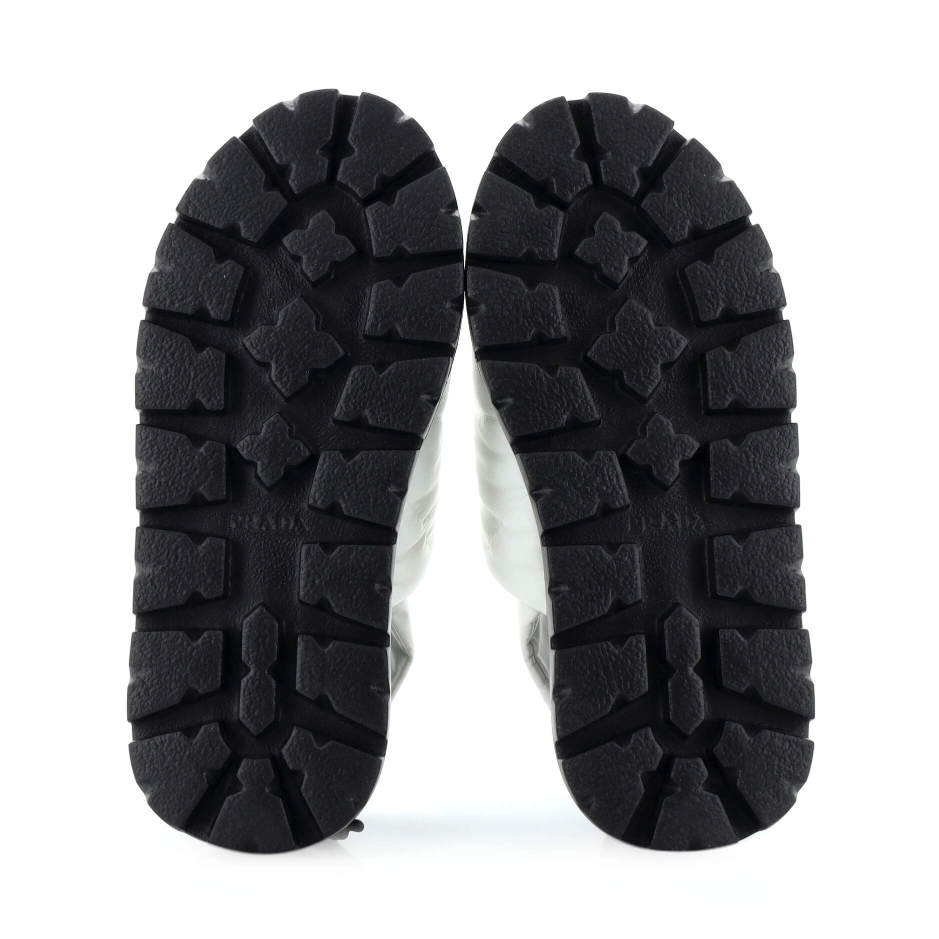 Women's Triangle Logo Padded Chunky Sandals Quilted Nylon