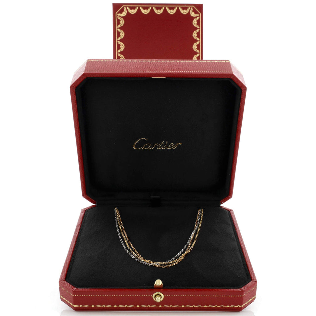 Trinity Chain Necklace 18K Tricolor Gold