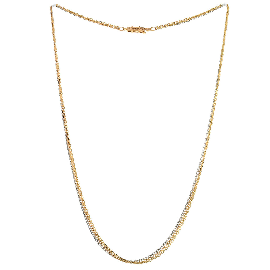 Trinity Chain Necklace 18K Tricolor Gold