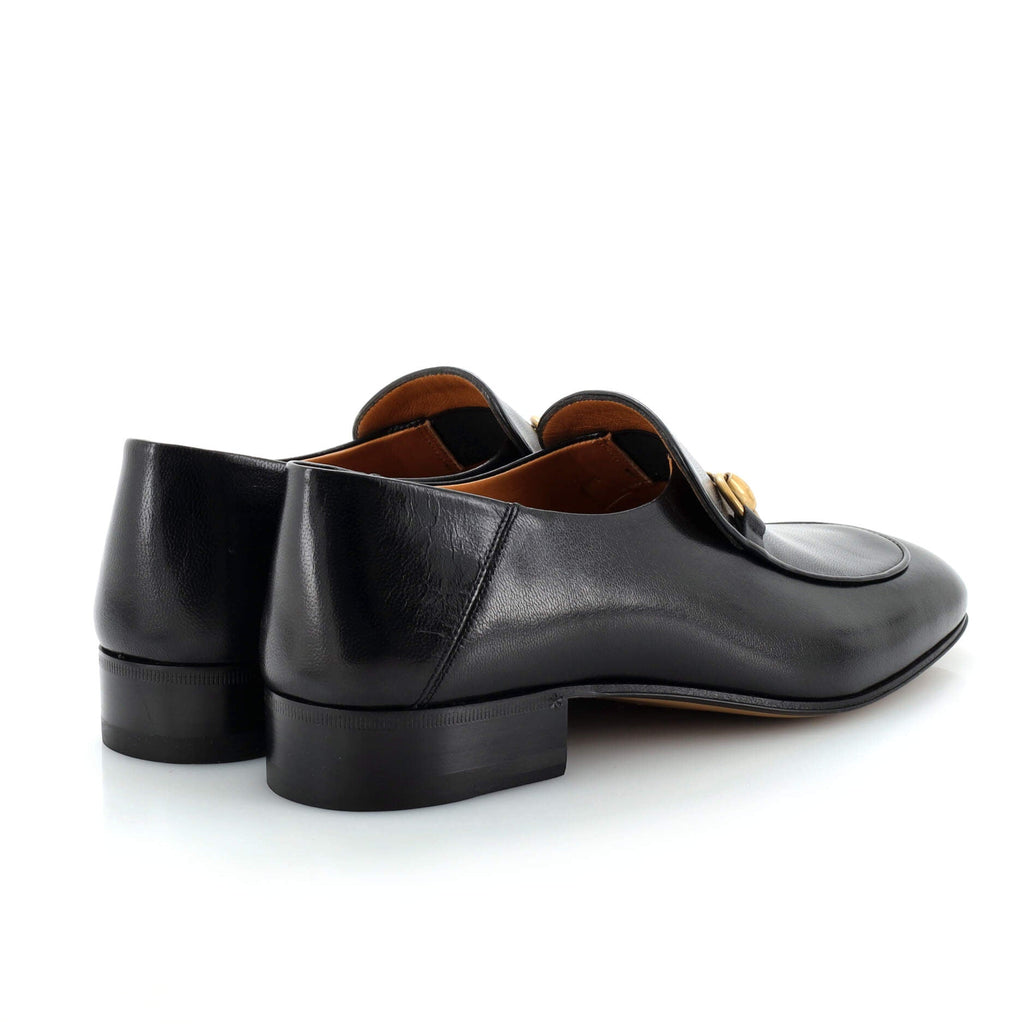 Women's Horsebit Mid-Heel Loafers Leather