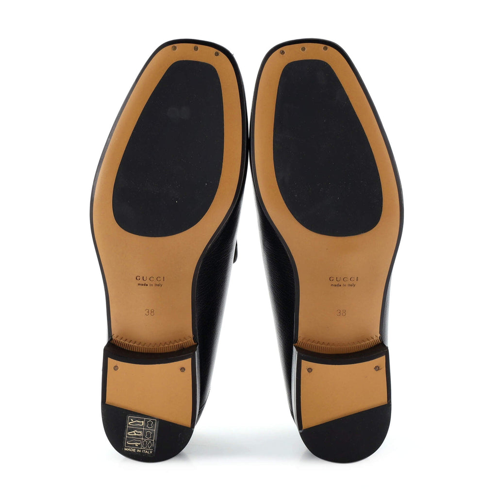 Women's Horsebit Mid-Heel Loafers Leather