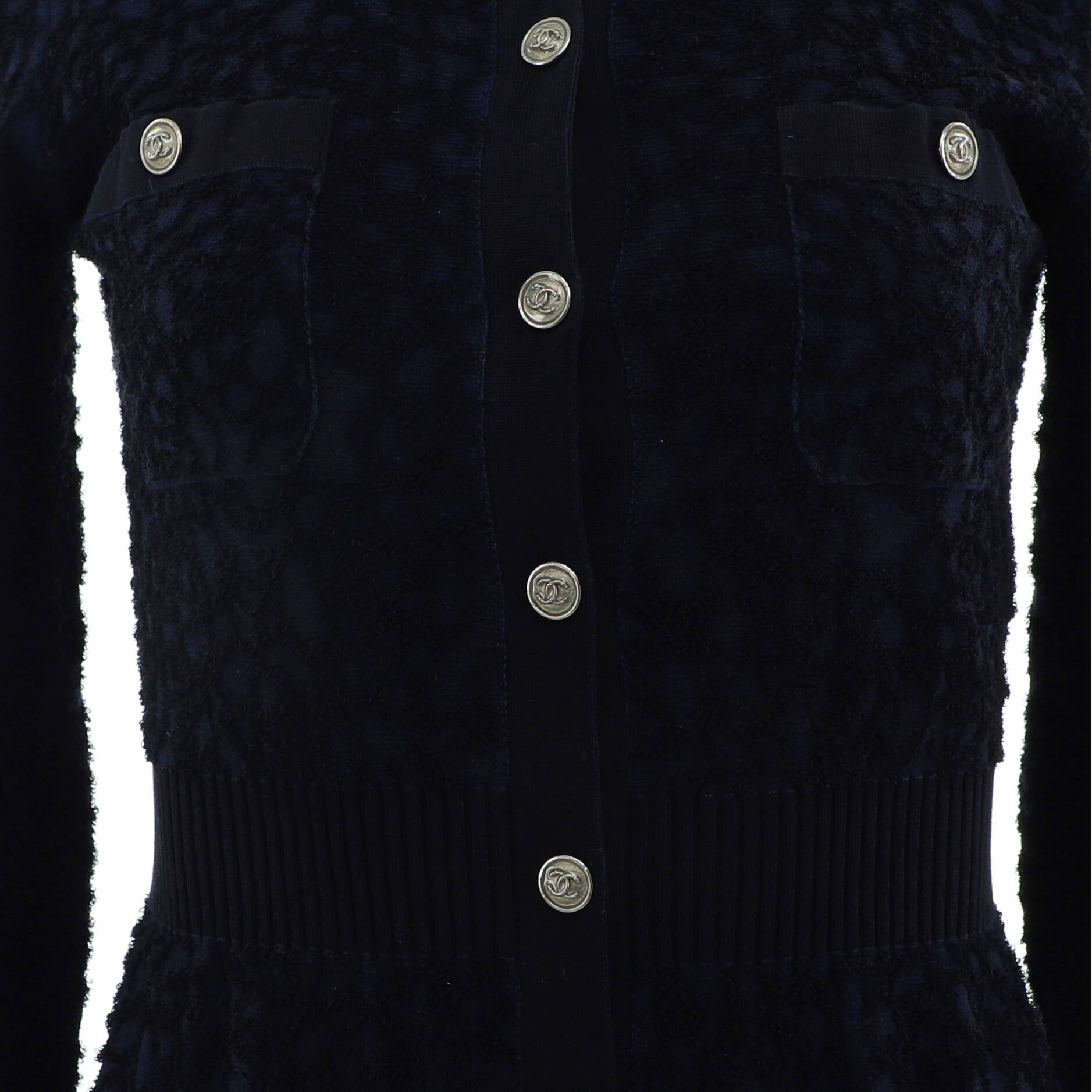 Women's Camellia Button Up Sweater Dress Cotton and Silk Blend