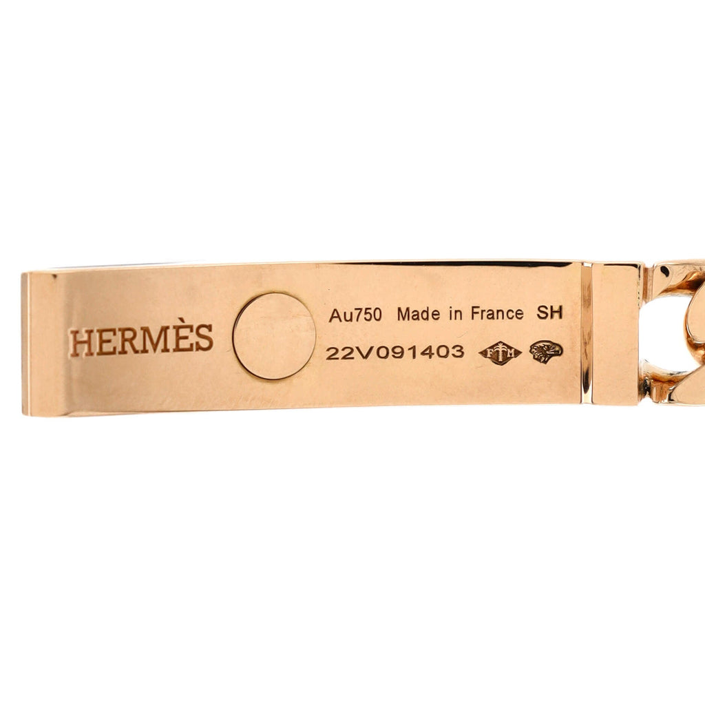 Kelly Gourmette Bracelet 18K Rose Gold Very Small