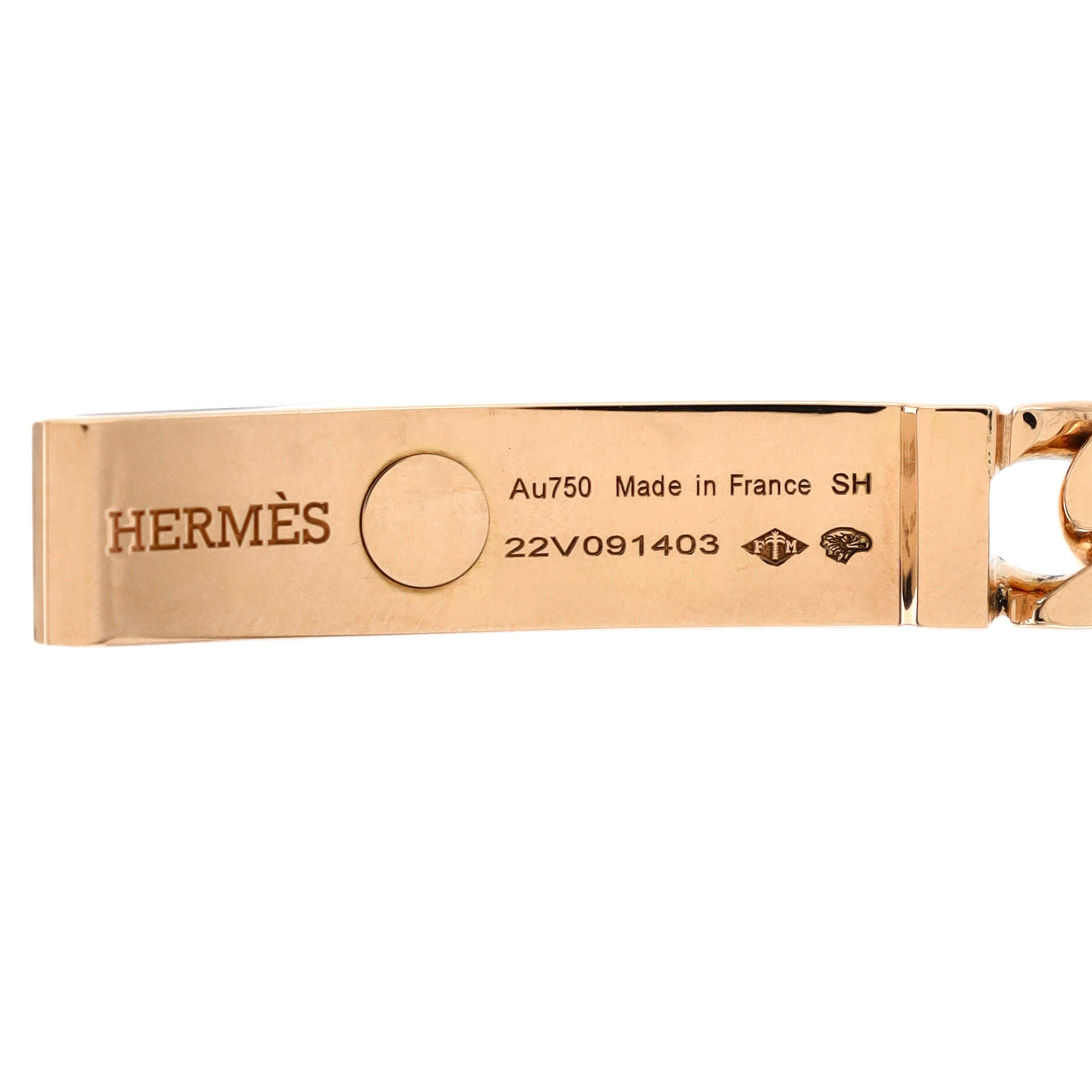 Kelly Gourmette Bracelet 18K Rose Gold Very Small