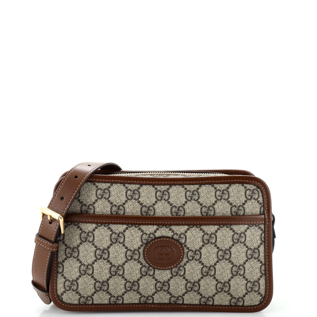Interlocking G Patch Camera Bag GG Coated Canvas Mini