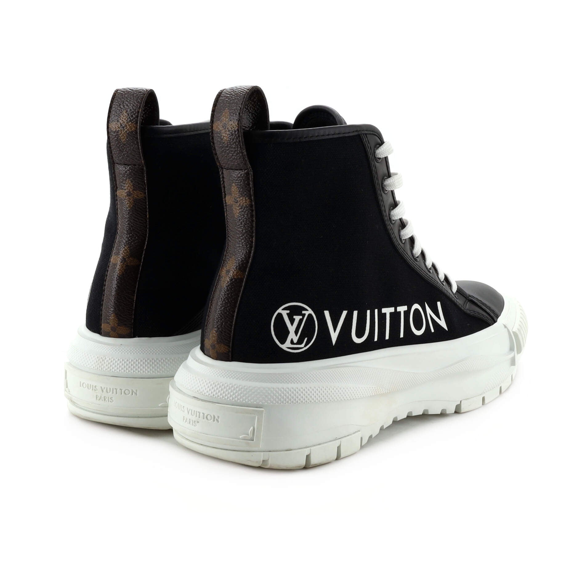 Men's LV Squad Sneaker Boots Canvas and Leather