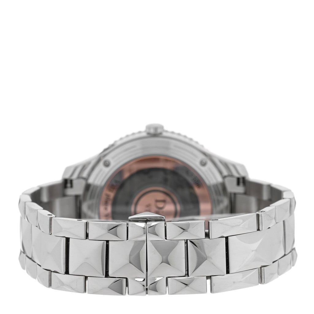 Stainless Steel Diamond Bezel 36mm Dior VIII Montaigne Automatic Watch
