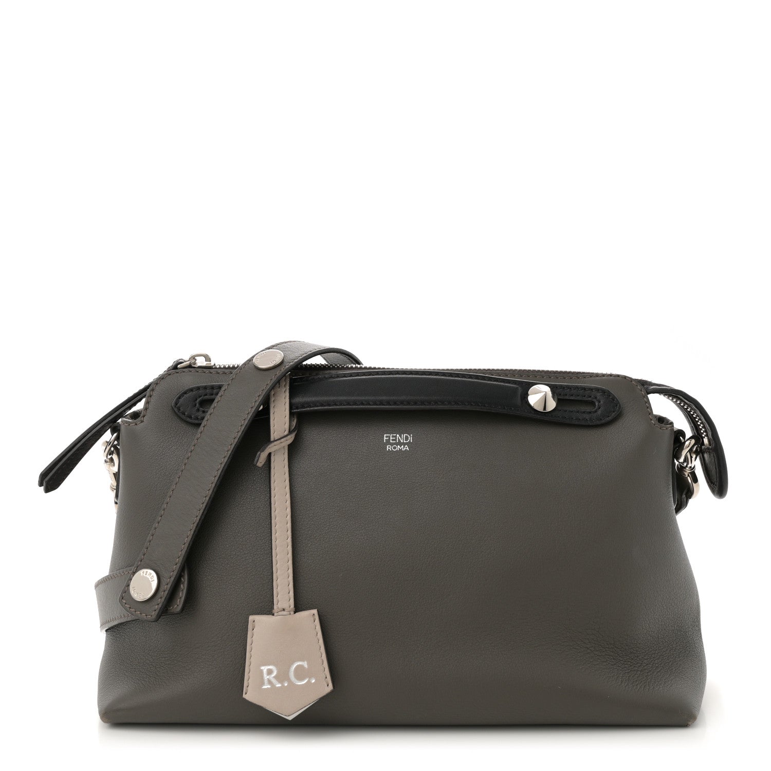 Vitello Dolce 4 Color Medium By The Way Boston Bag Carbone Grigio Polvere Multicolor