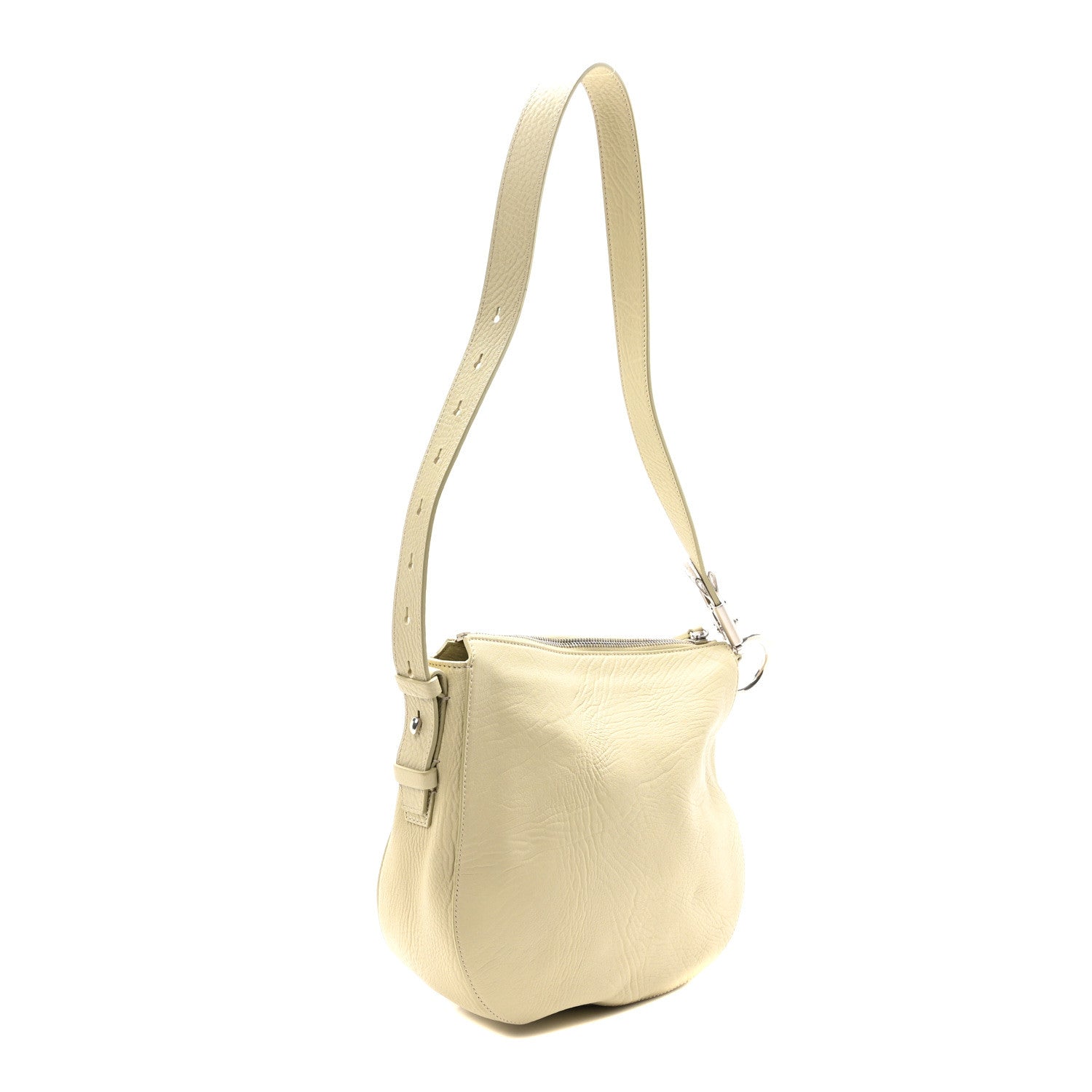Grainy Calfskin Knight Crossbody Bag Hunter