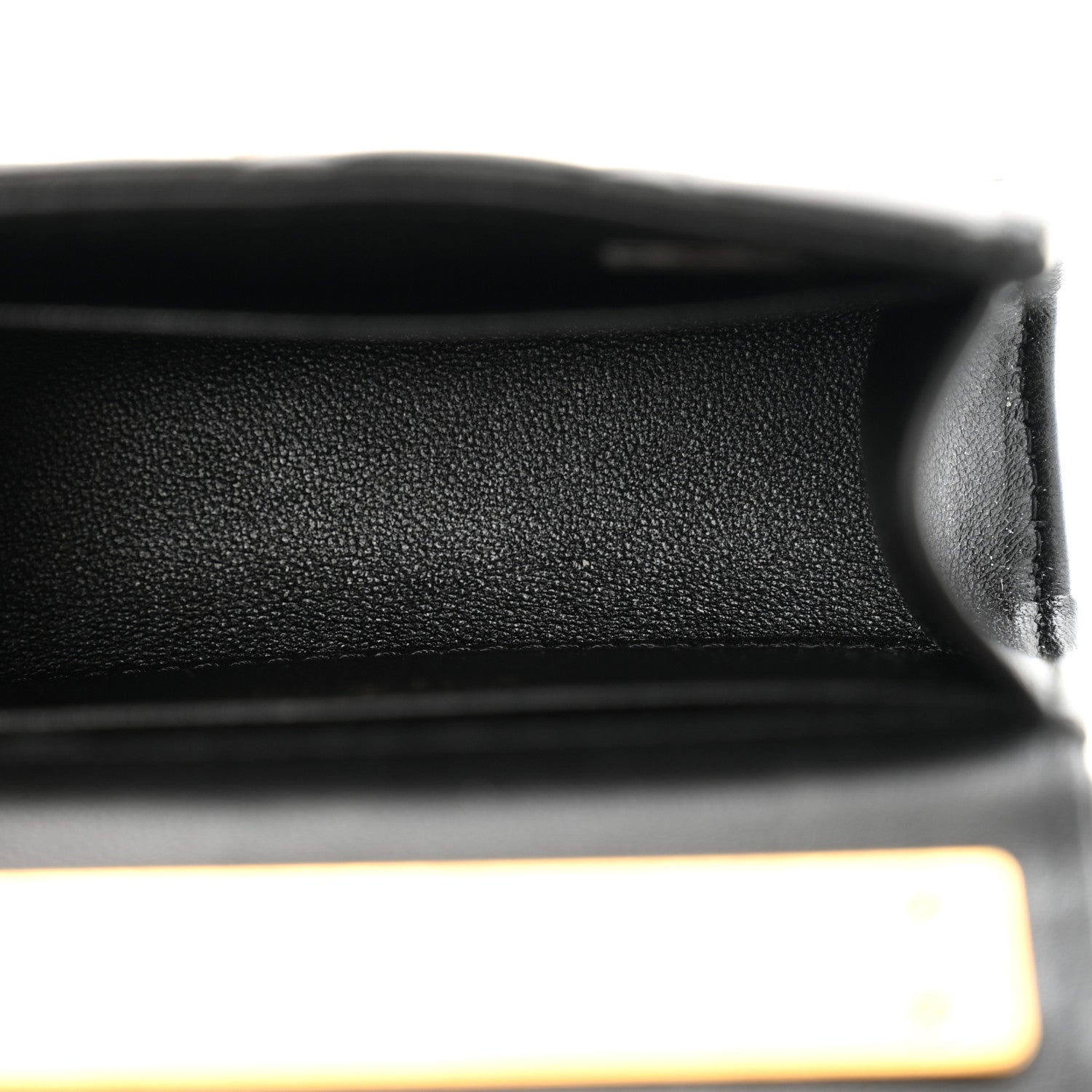 Lambskin Enamel Quilted Mini Top Handle Flap Black