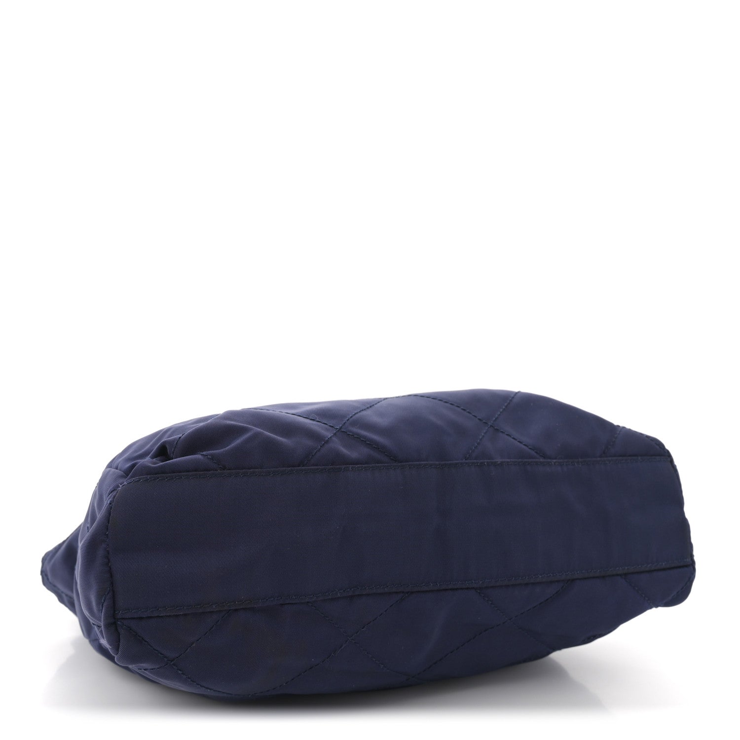 Nylon Tessuto Quilted Shoulder Bag Blue
