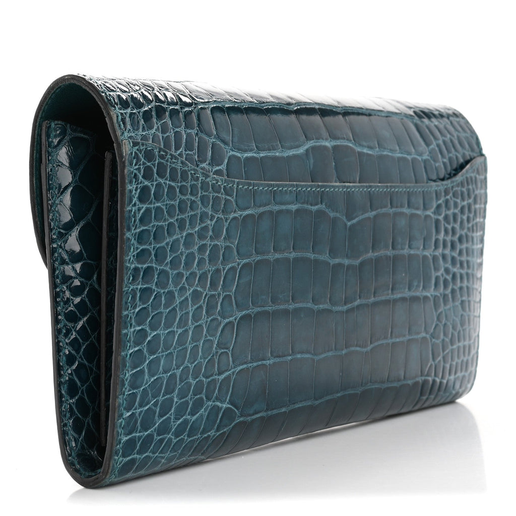 Shiny Alligator Enamel Constance Wallet Colvert