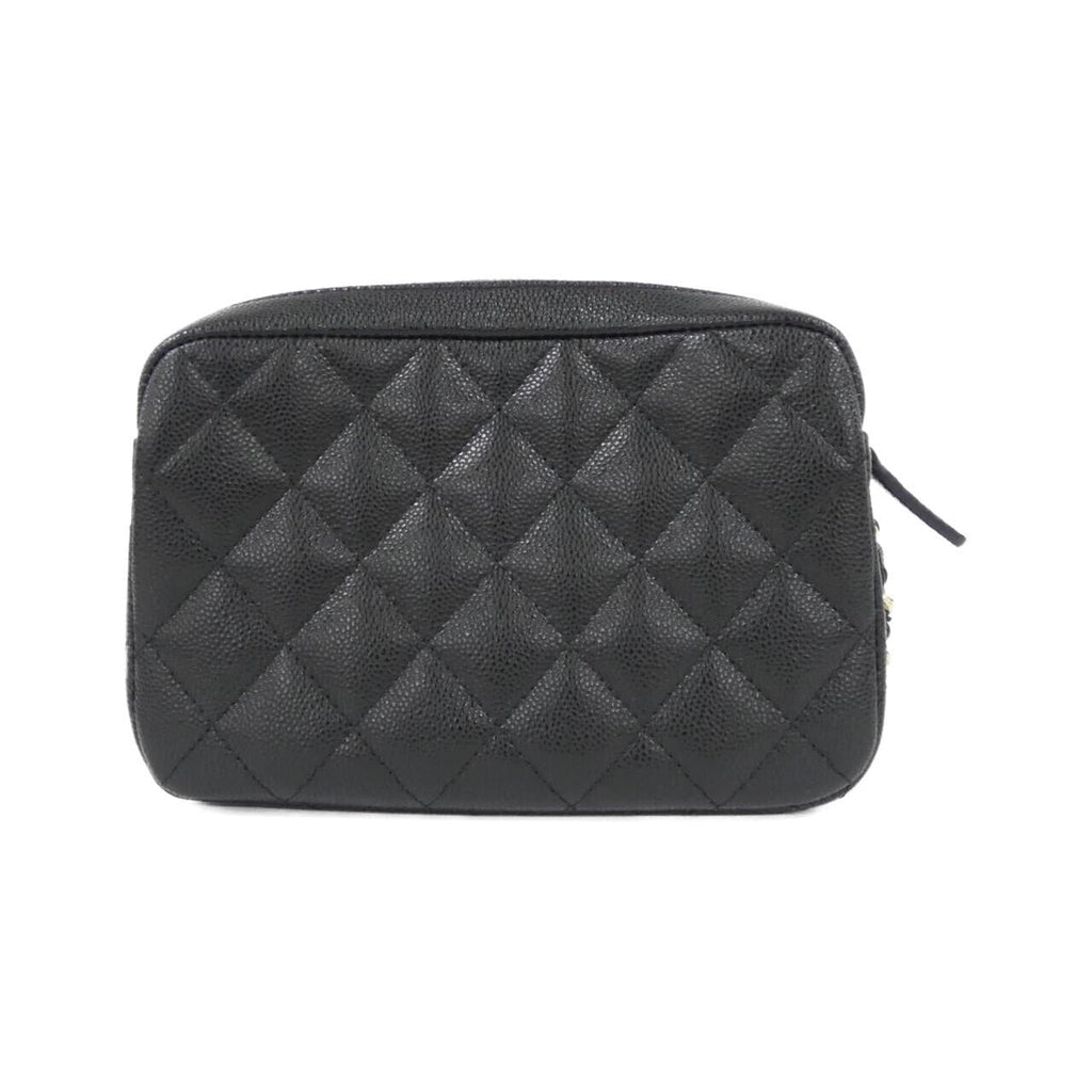 Chanel Timeless Classic Line Caviar Skin Chain Clutch