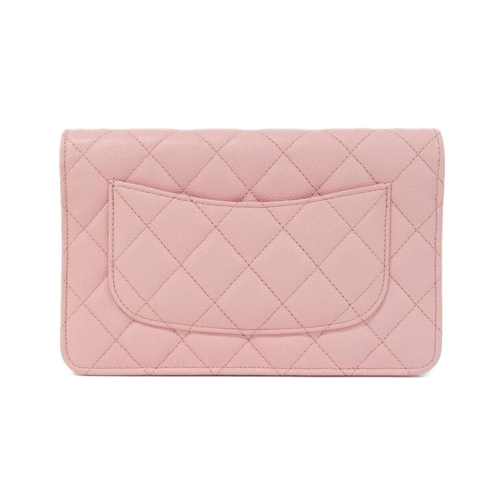 Chanel Timeless Classic Caviar Skin Chain Wallet