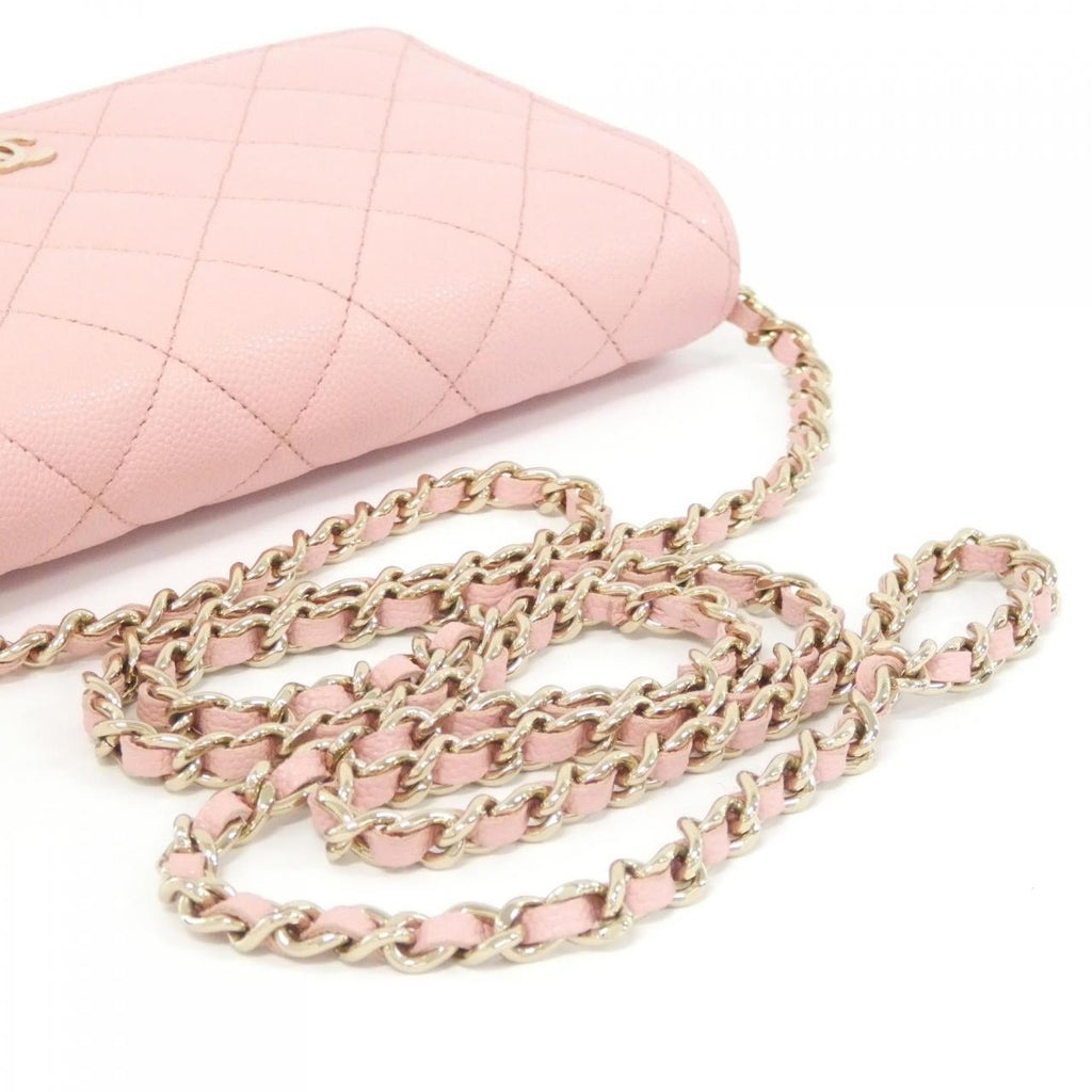 Chanel Timeless Classic Caviar Skin Chain Wallet