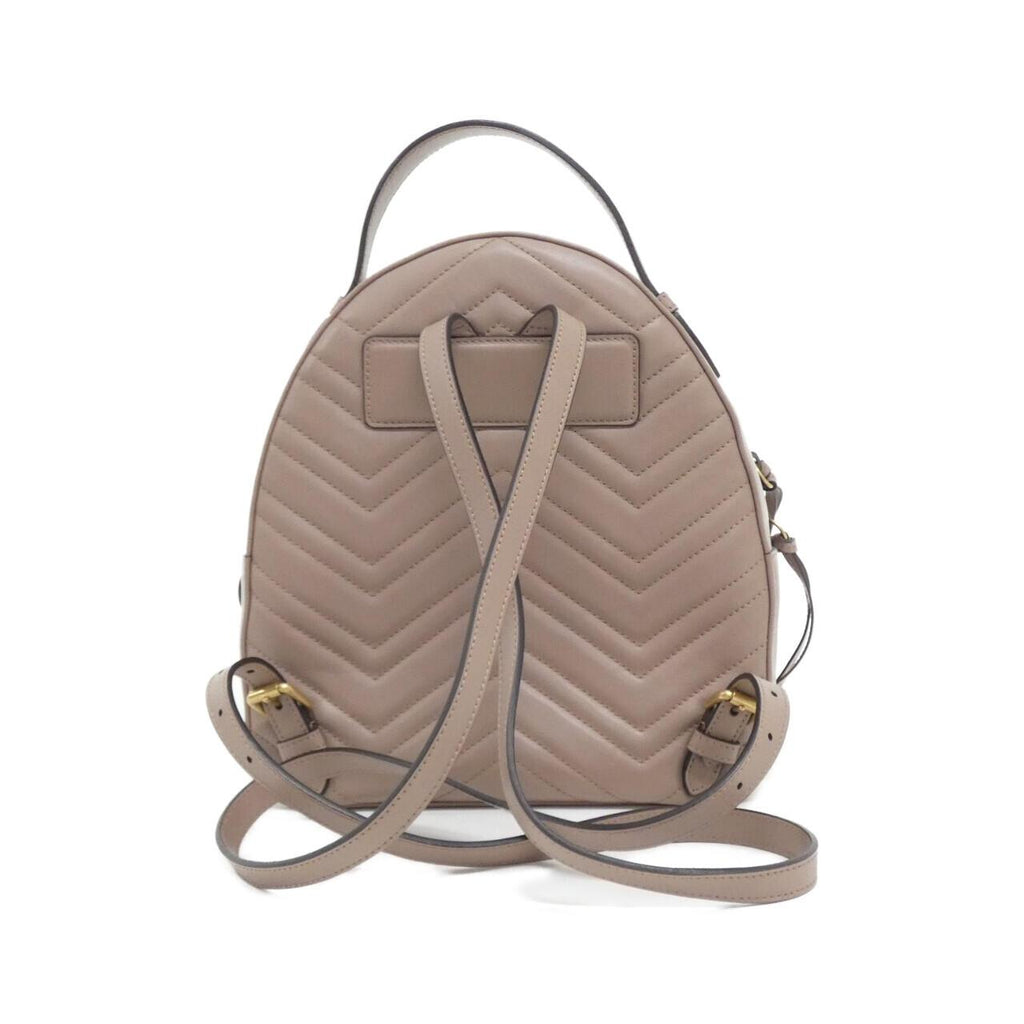 Gucci GG MARMONT Quilting Chevron Leather Backpack
