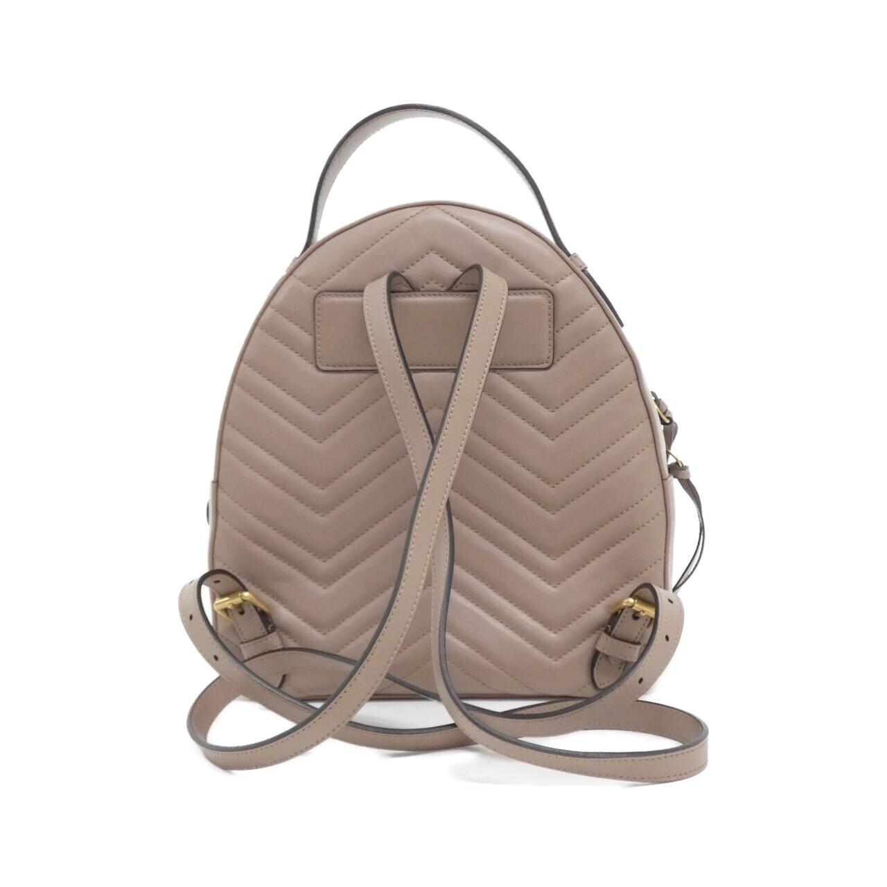 Gucci GG MARMONT Quilting Chevron Leather Backpack