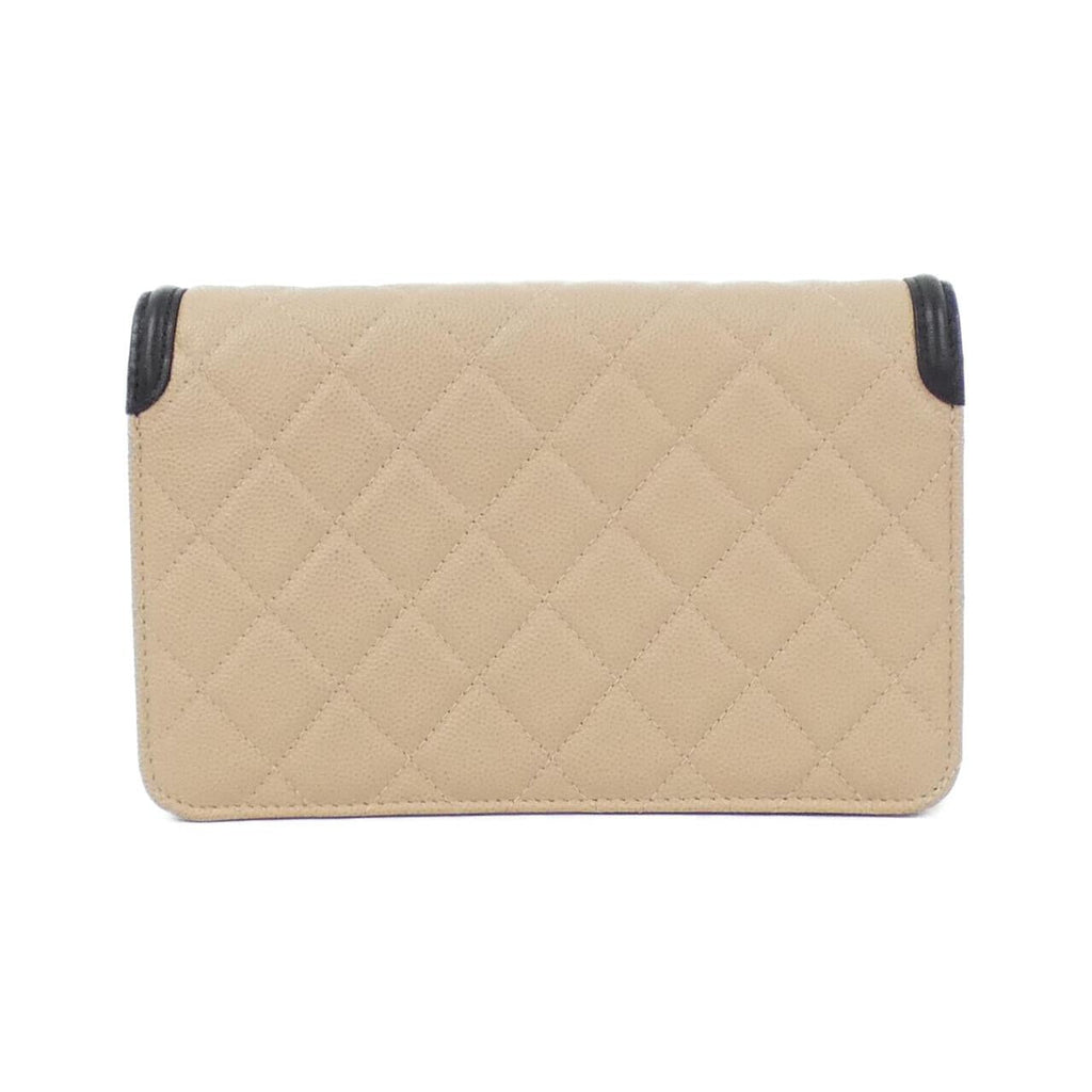 Chanel Chain Wallet Caviar Skin Wallet