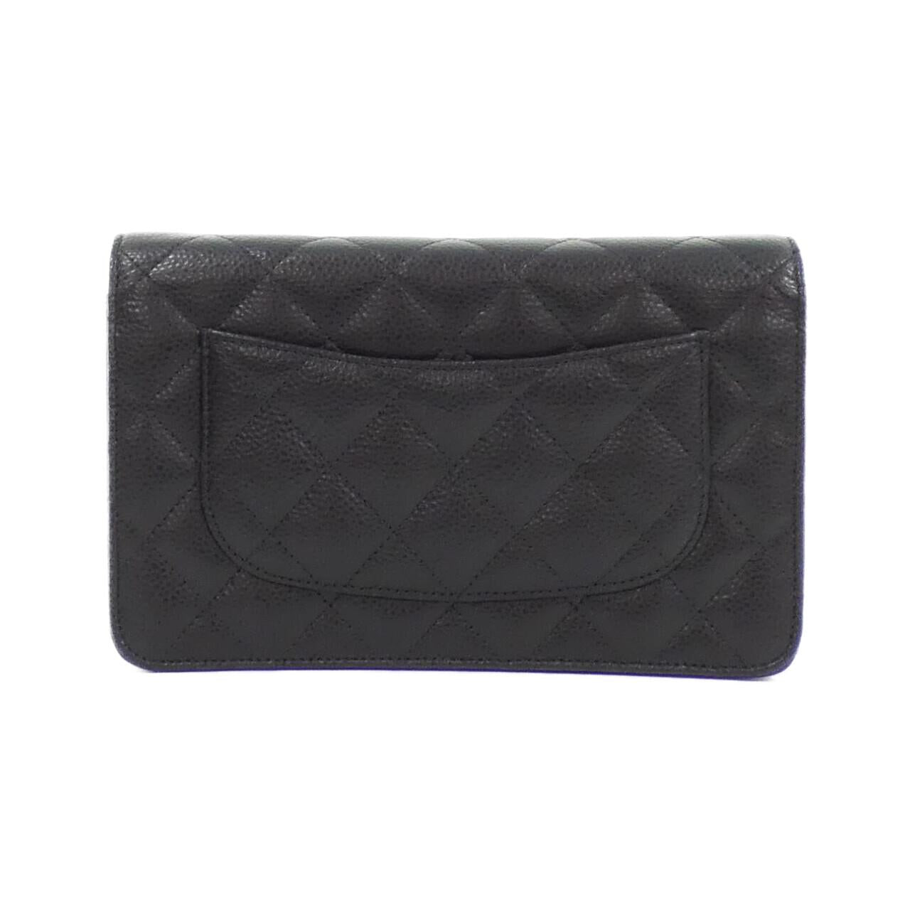 Chanel AP4241 Caviar Skin Chain Wallet