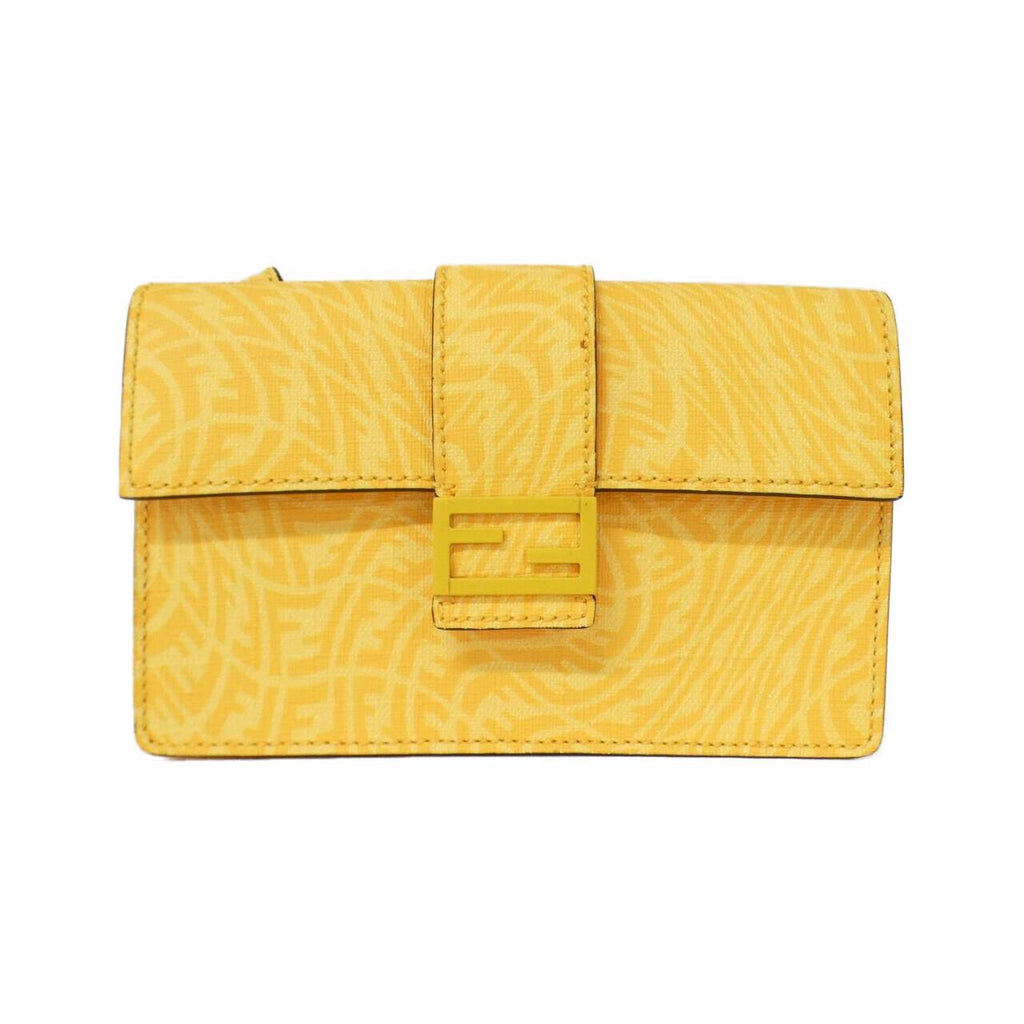Fendi Baguette Coated Canvas Shoulder Bag